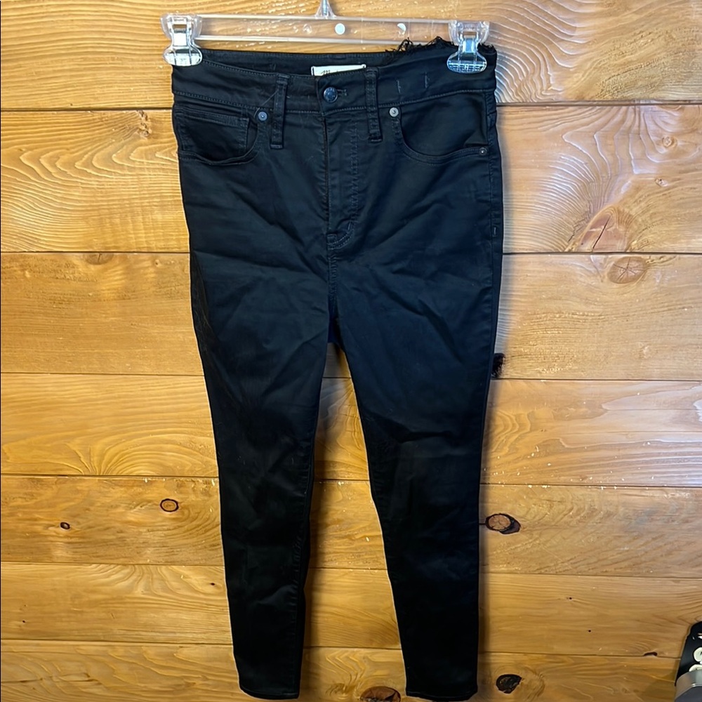 Madewell Black curvy, high-rise skinny women’s jeans 27 Stretch Casual Denim Y2K